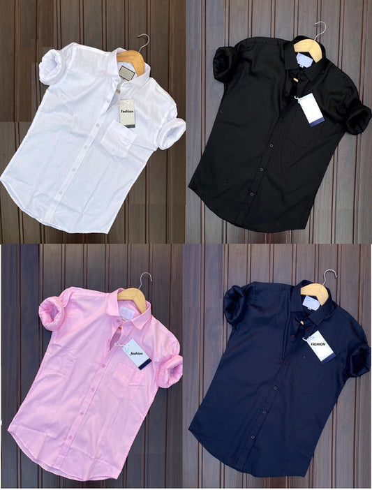 Combo of 4 Casual Shirts for Men (Multicolor)