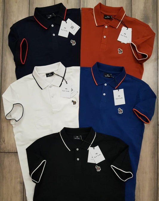 Polo Neck T-Shirt (Multicolor) (PACK OF 4)
